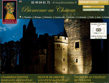 Tablet Screenshot of chateaudesaint-loup.com